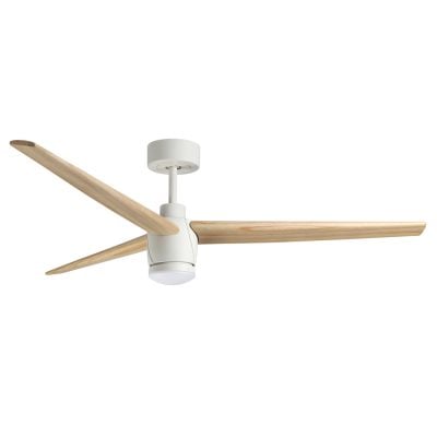 Drift Ceiling Fan-White/Pine